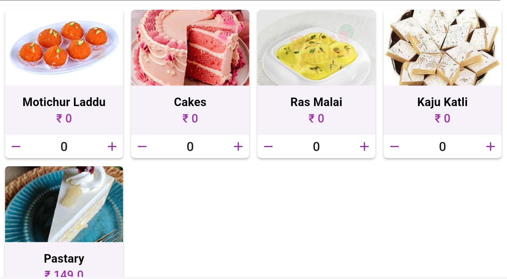 Bakery Menu Management