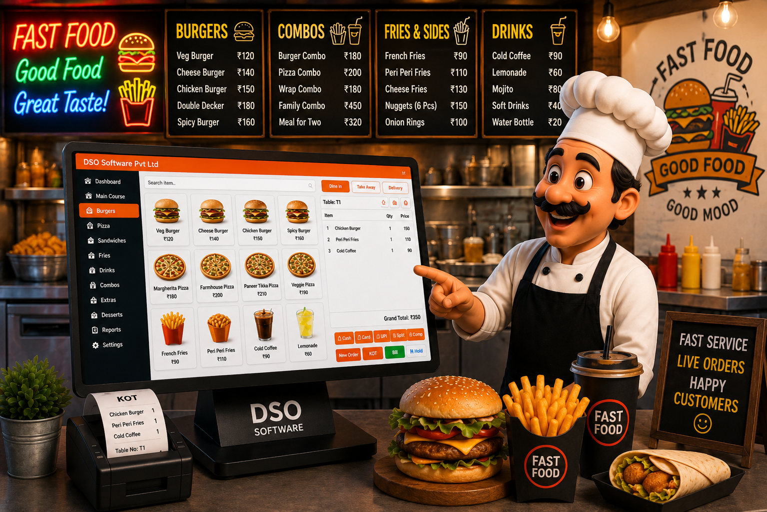 Fast Food POS Dashboard